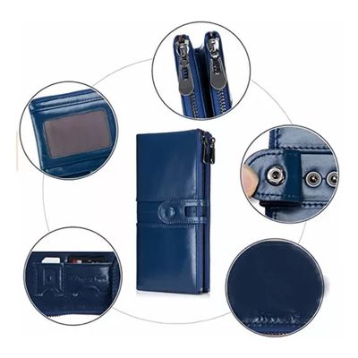 Imagen 2 del producto Billetera Larga De Mujer De Cuero Pu Monedero Cartera