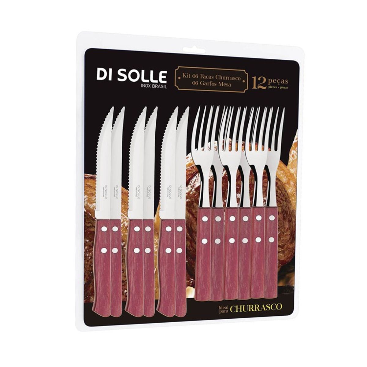 DI SOLLE - SET DE 12 CUBIERTOS LINEA SOLLEWOOD