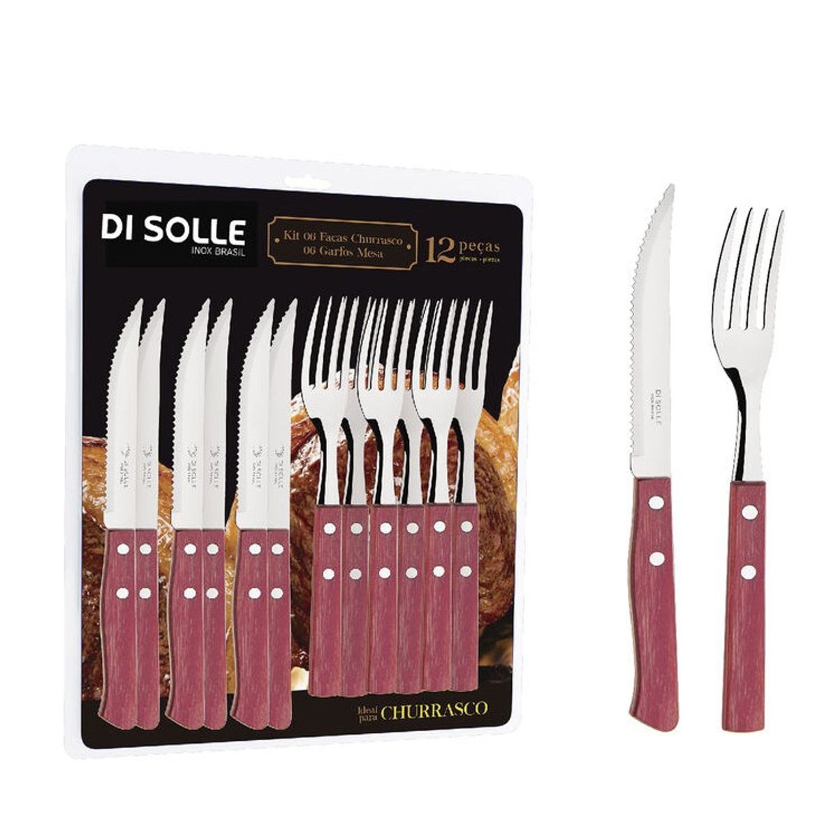 DI SOLLE - SET DE 12 CUBIERTOS LINEA SOLLEWOOD
