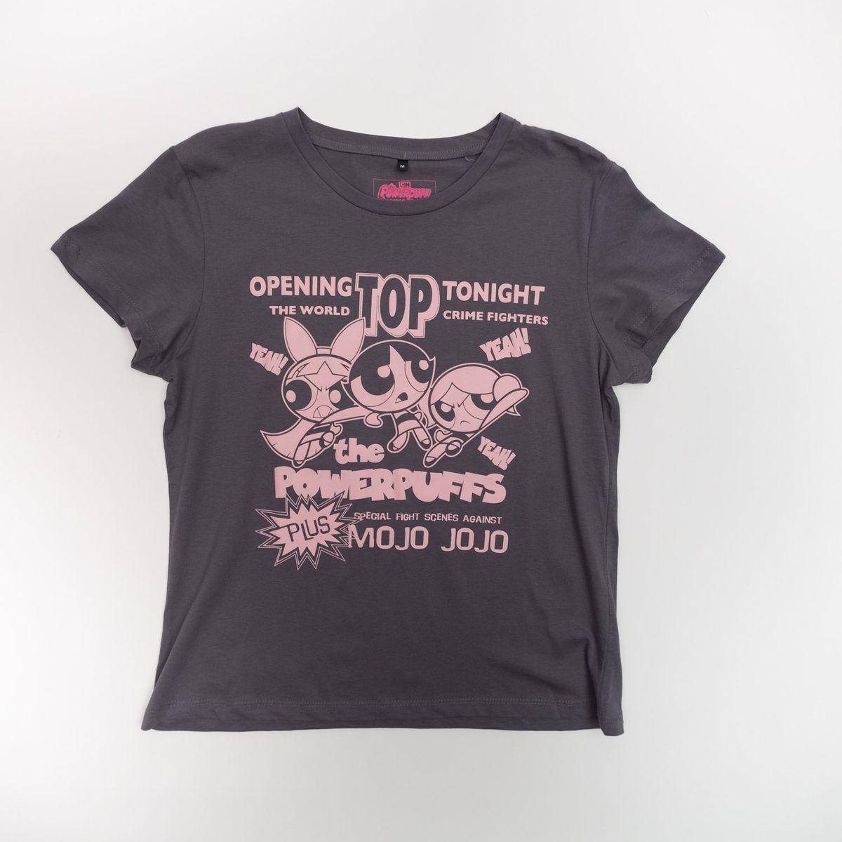 CARTOON NETWORK - Polera Mujer YOU Cartoon Network Chicas Superpoderosas Gris