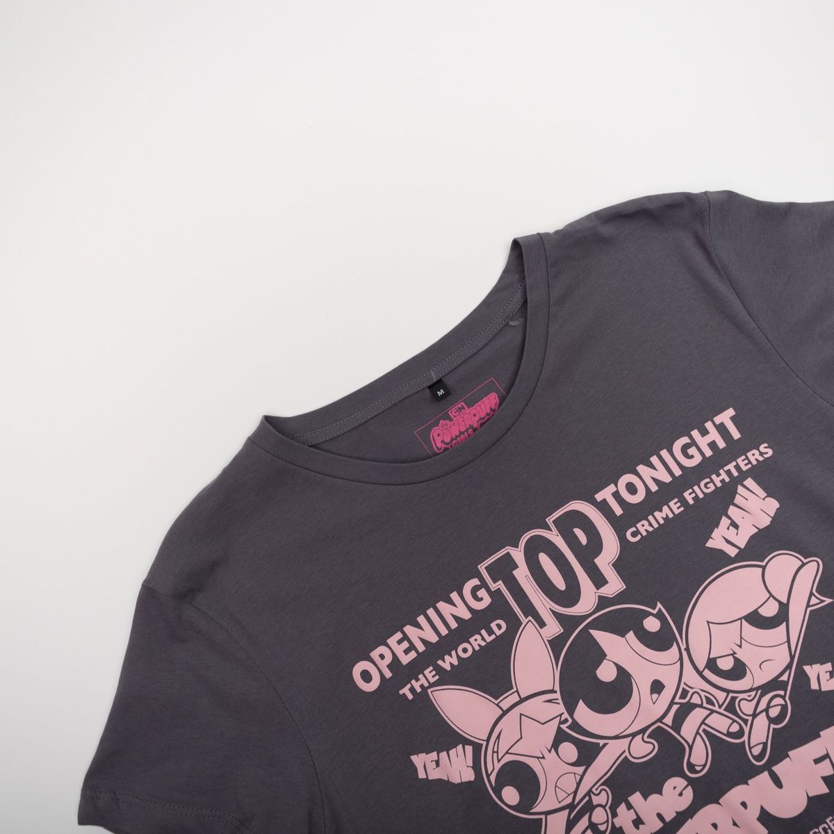 CARTOON NETWORK - Polera Mujer YOU Cartoon Network Chicas Superpoderosas Gris