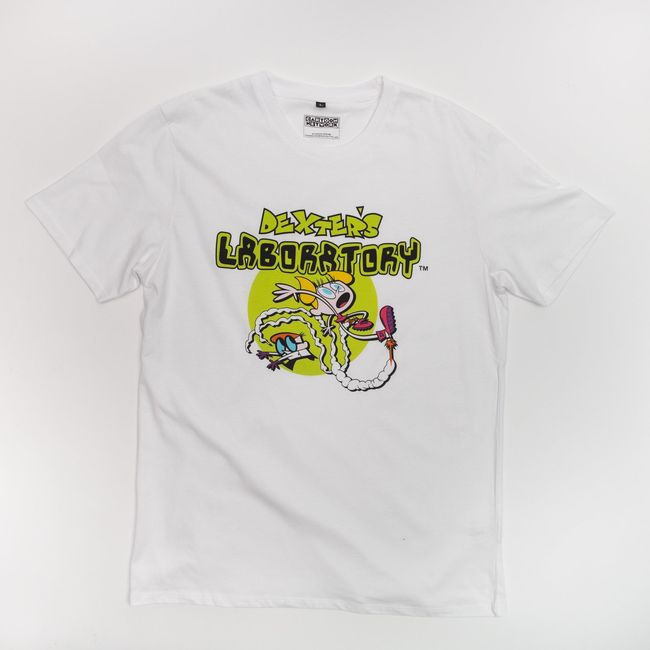 CARTOON NETWORK - Polera Hombre YOU Cartoon Network Dexter Blanco