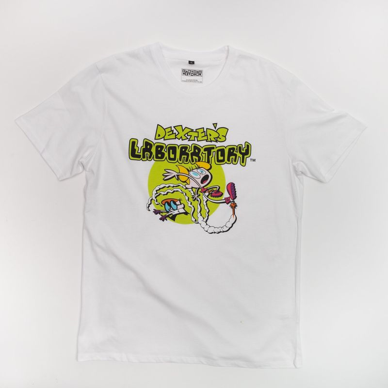 CARTOON NETWORK - Polera Hombre YOU Cartoon Network Dexter Blanco