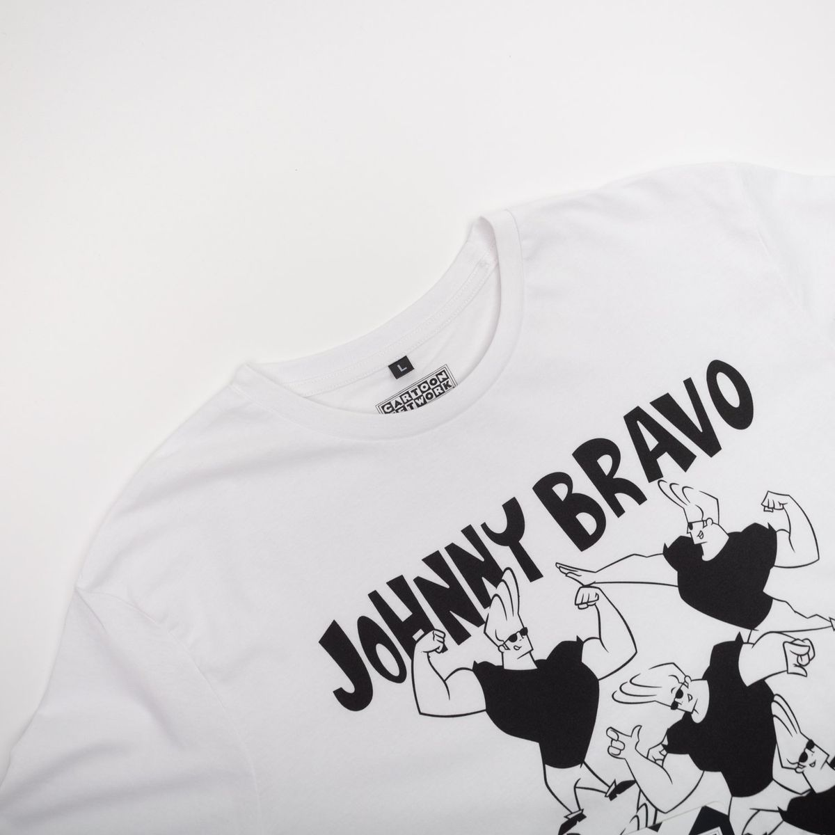 CARTOON NETWORK - Polera Hombre YOU Cartoon Network Jonny Bravo Blanco