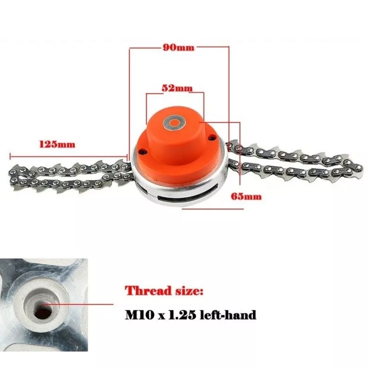 KUANGYE - Cabezal Cadena Desmalezadora Desbrozadora Césped Universal