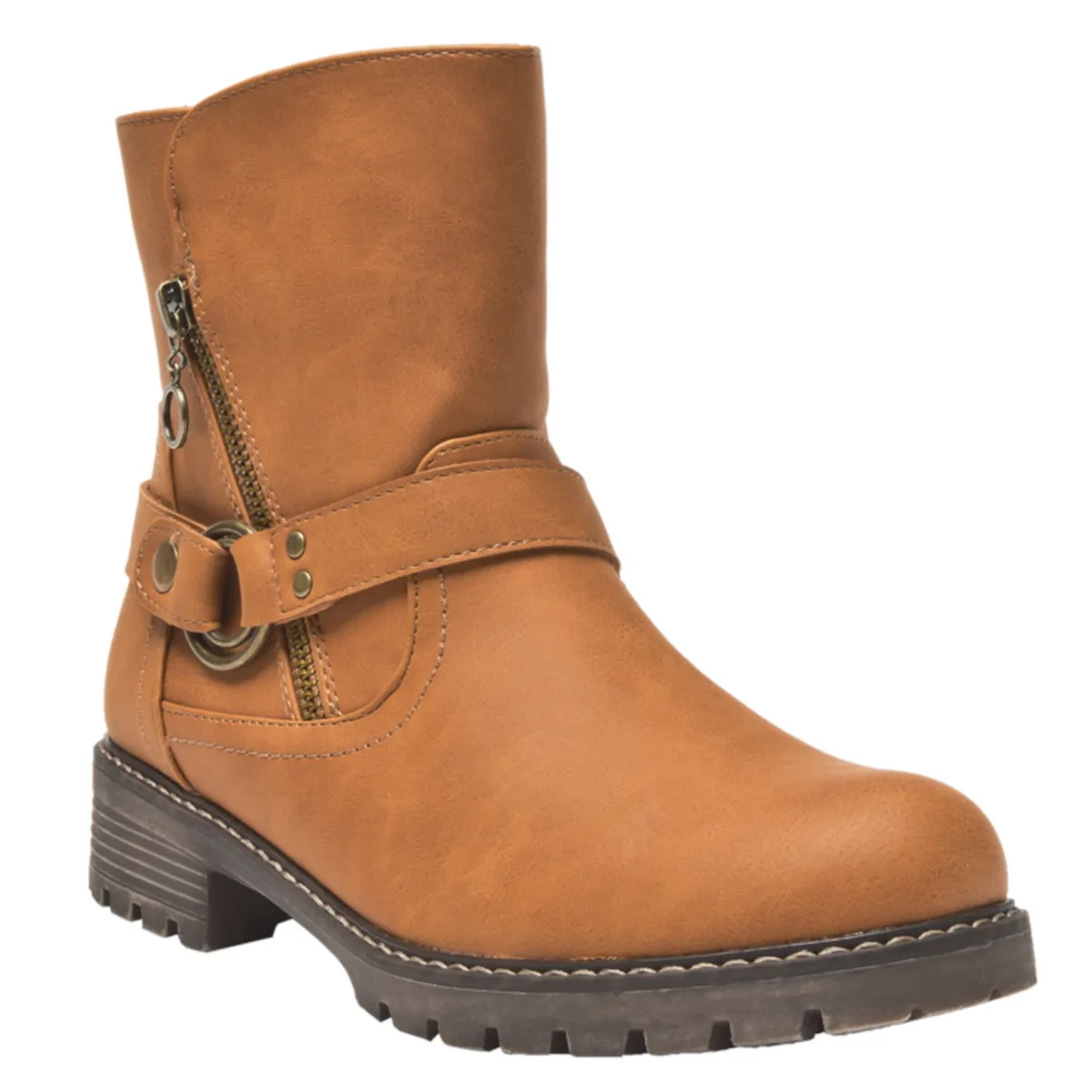 DAKOTA - Botin Casual Mujer Marrón Claro Dakota