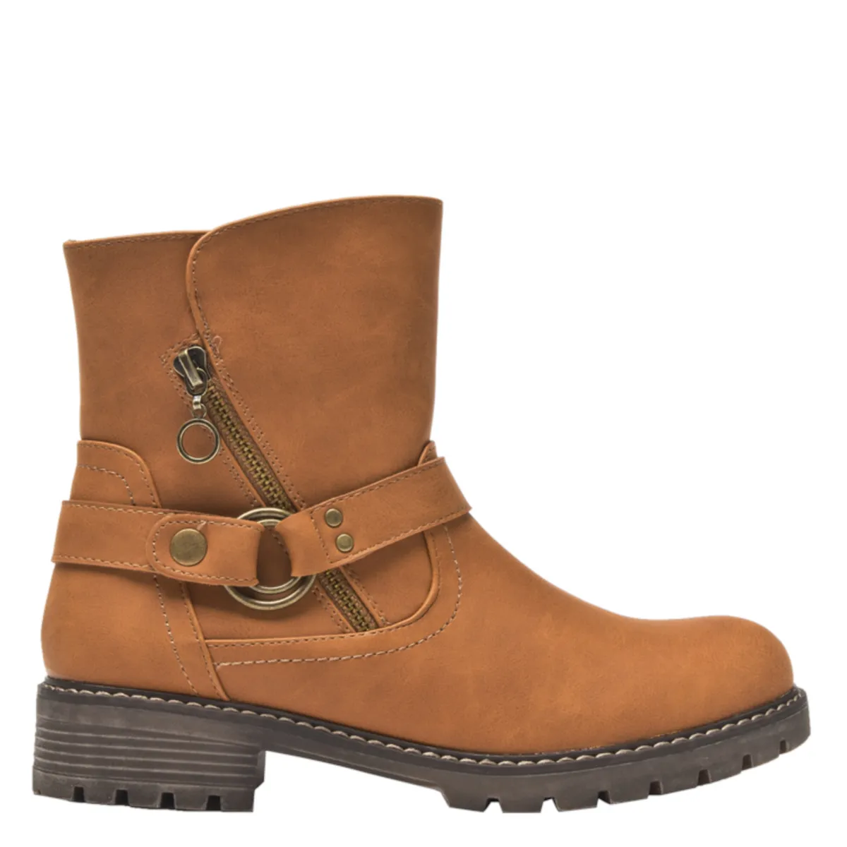 DAKOTA - Botin Casual Mujer Marrón Claro Dakota