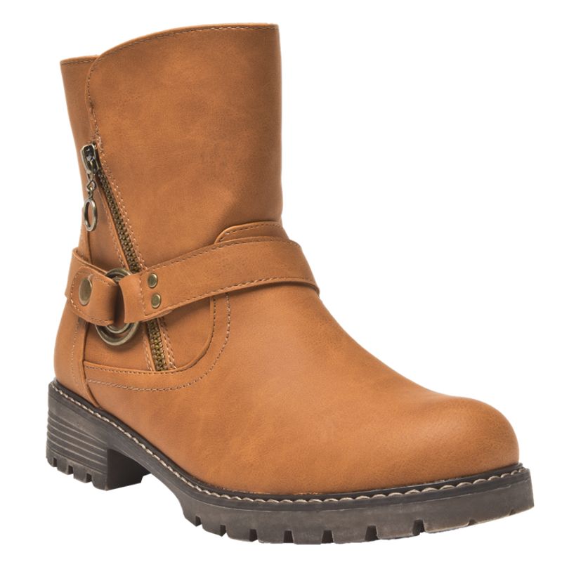 DAKOTA - Botin Casual Mujer Marrón Claro Dakota
