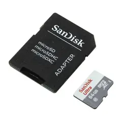 SANDISK - Tarjeta MicroSD Ultra 64GB microSDXC UHS-I Class 10