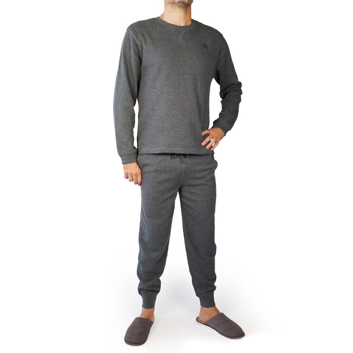 HEAT HOLDERS - Pijama Térmico Hombre Gris Heat Holders