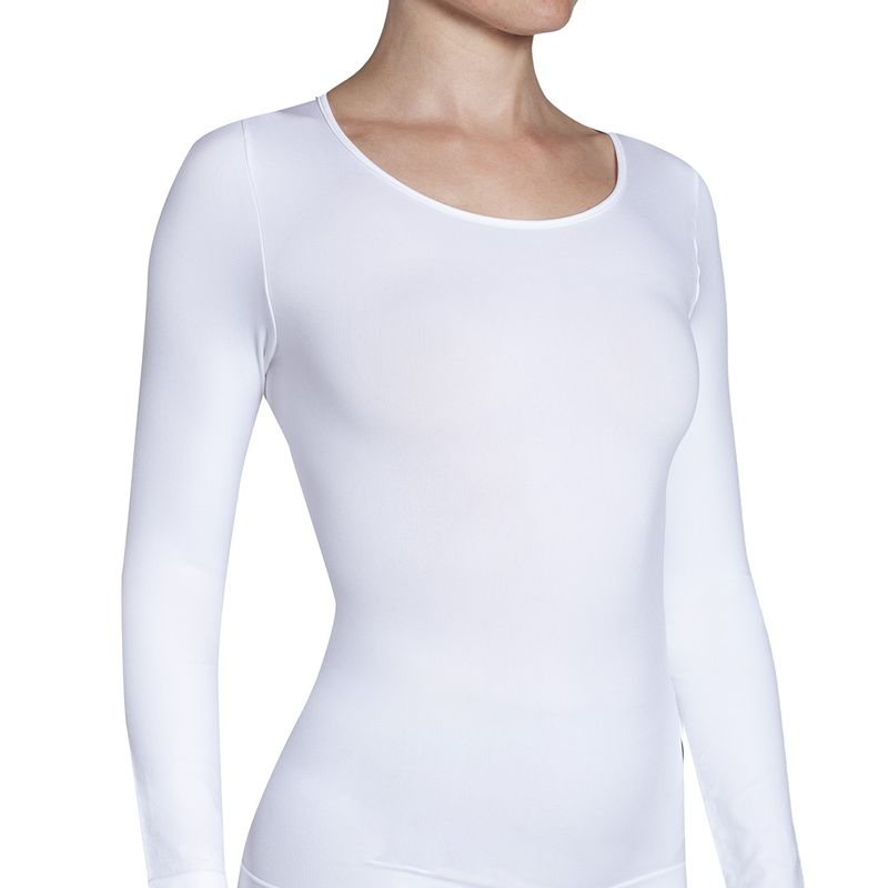 MONARCH - Polera Esencial Manga Larga Blanco Monarch