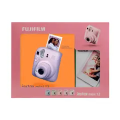 FUJIFILM - Kit Cámara Instantánea Instax Mini 12 Color Lila Purple + 10 Películas