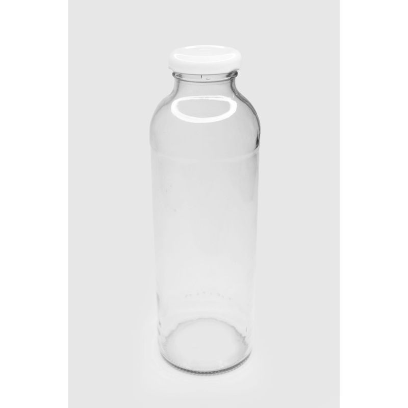 GENERICO - Botella De Vidrio De 475ml Pack De 30 Unidades con Tapas Incluidas