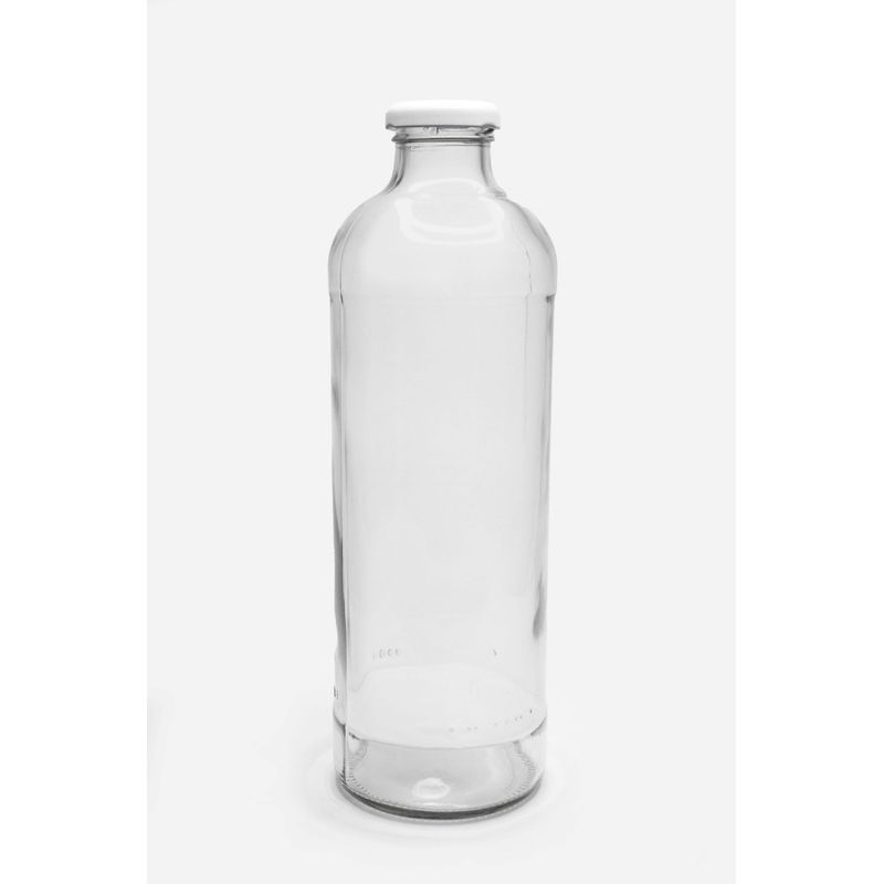 GENERICO - Botella De Vidrio De 1000ml Pack De 25 Unidades con Tapas Incluidas