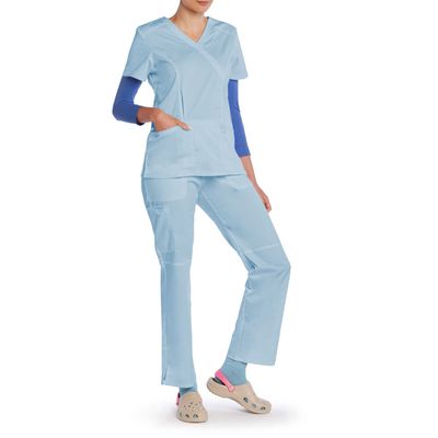 Imagen 2 del producto Polera Esencial Uniformes Salud Celeste