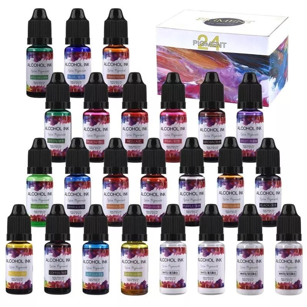 GENERICO - Pigmento Para Resina Uv Traslucido Epóxica 24 Colores……