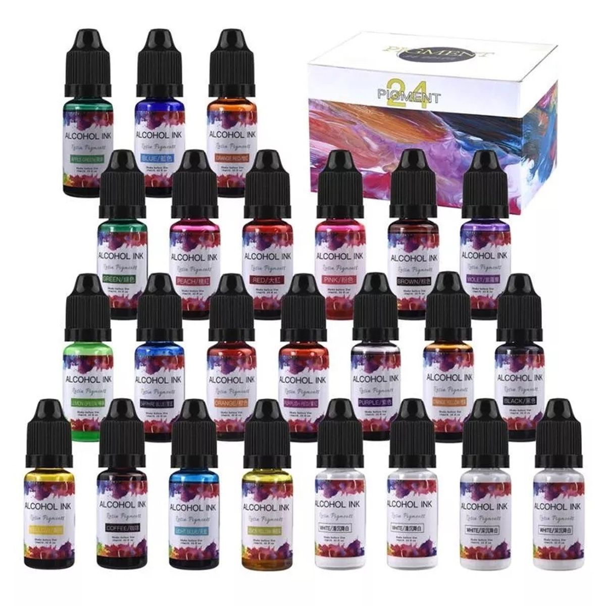 GENERICO - Pigmento Para Resina Uv Traslucido Epóxica 24 Colores……