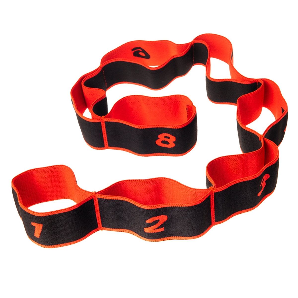 ORCUS - BANDA ELÁSTICA 8 DIVISIONES YOGA ROJO/NEGRO
