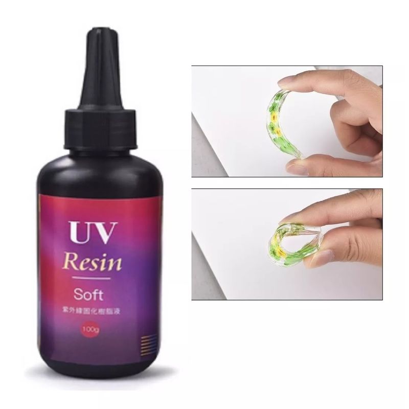 GENERICO - Resina Uv Cristal Soft Secado Ultravioleta Joyas 100g…