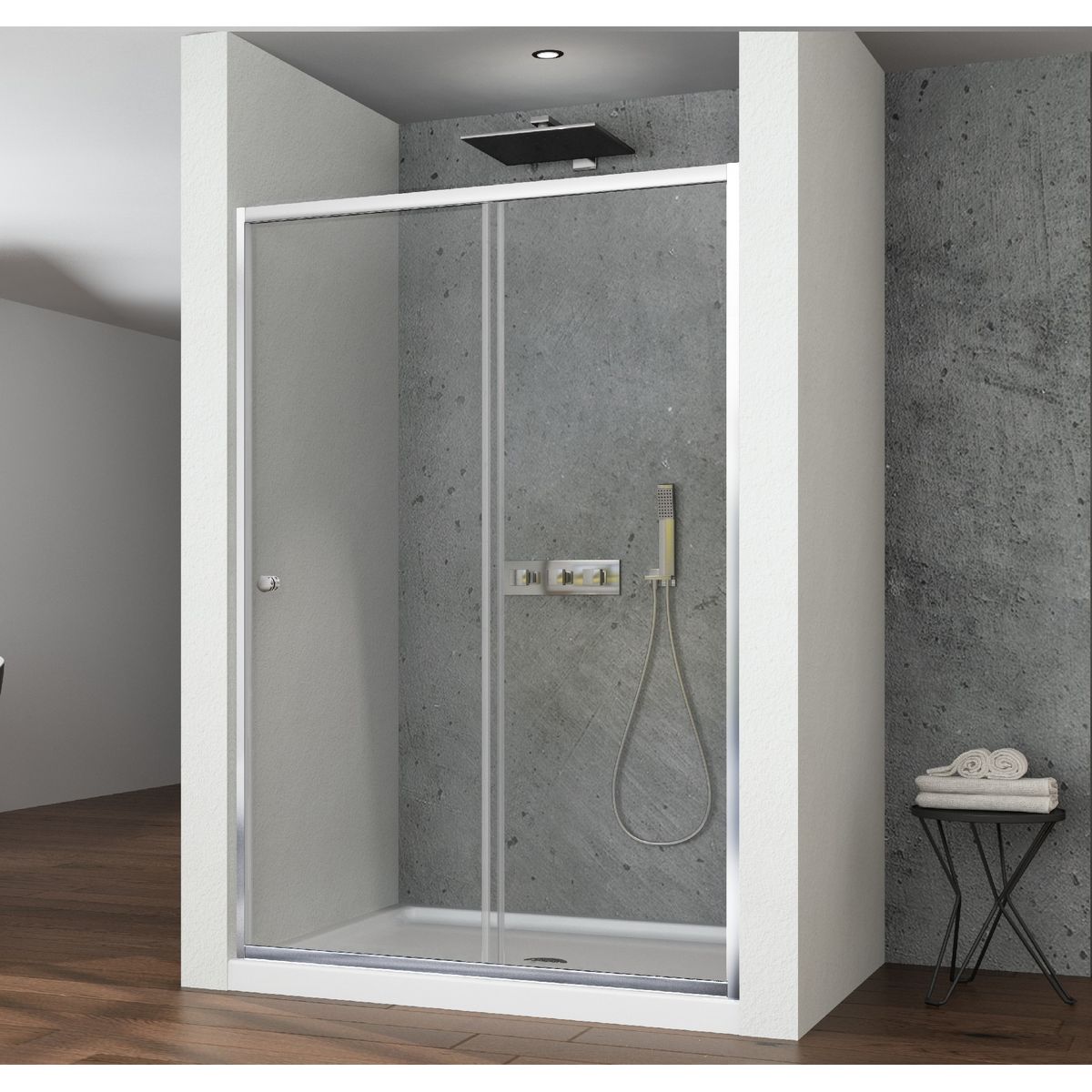 DUSCHY - Mampara EKO corredera frontal  120x190 cm