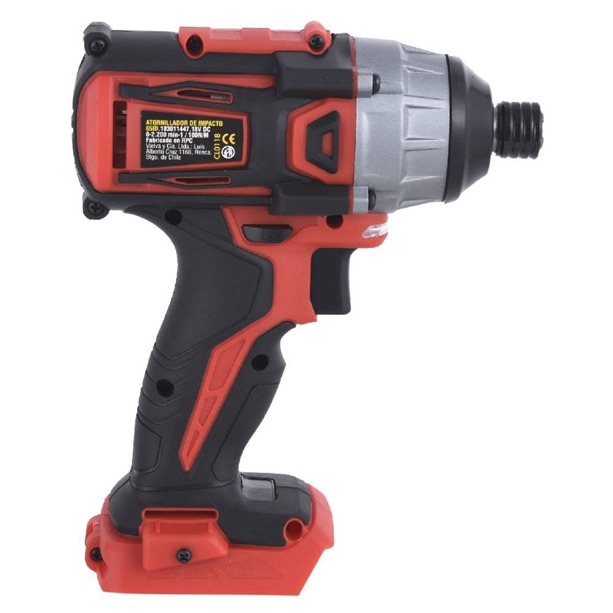 POWER PRO - Atornillador de impacto inalámbrico ¼ 18V sin batería