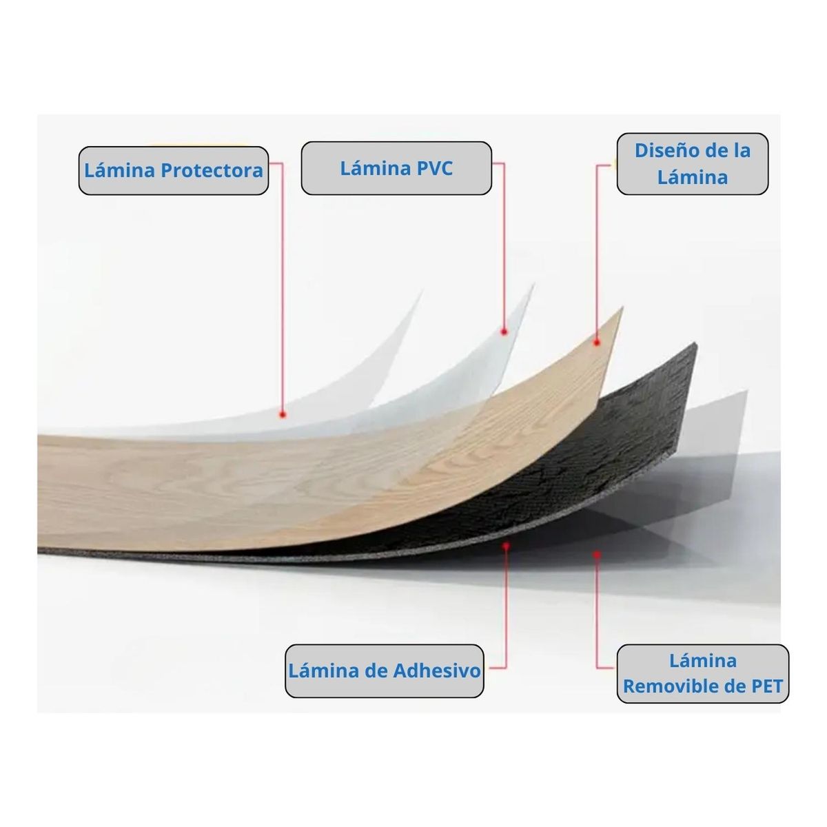MOBII - Piso Vinilico Adhesivo Simil Madera Gris 5 M2 Spc68024