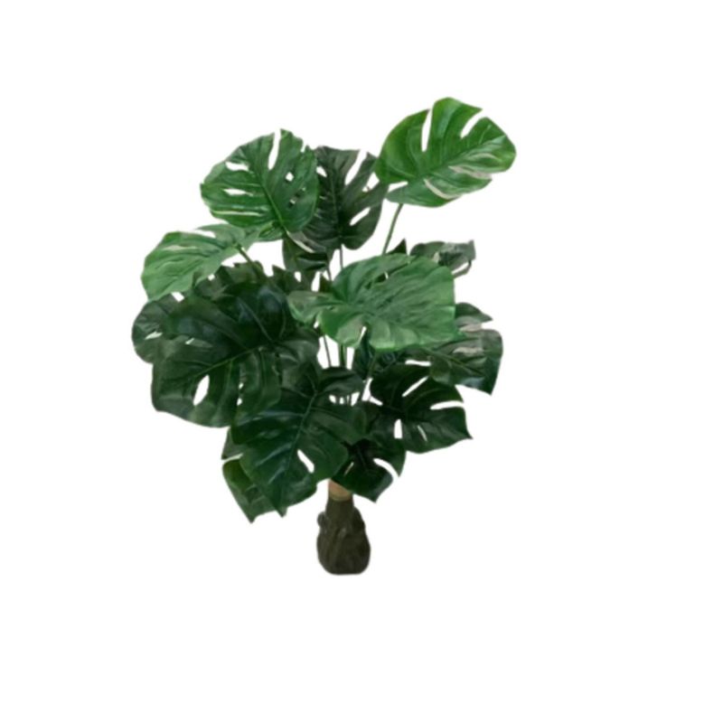 MOBII - Planta Artificial Tipo Mini Monstera. Altura: 75Cm