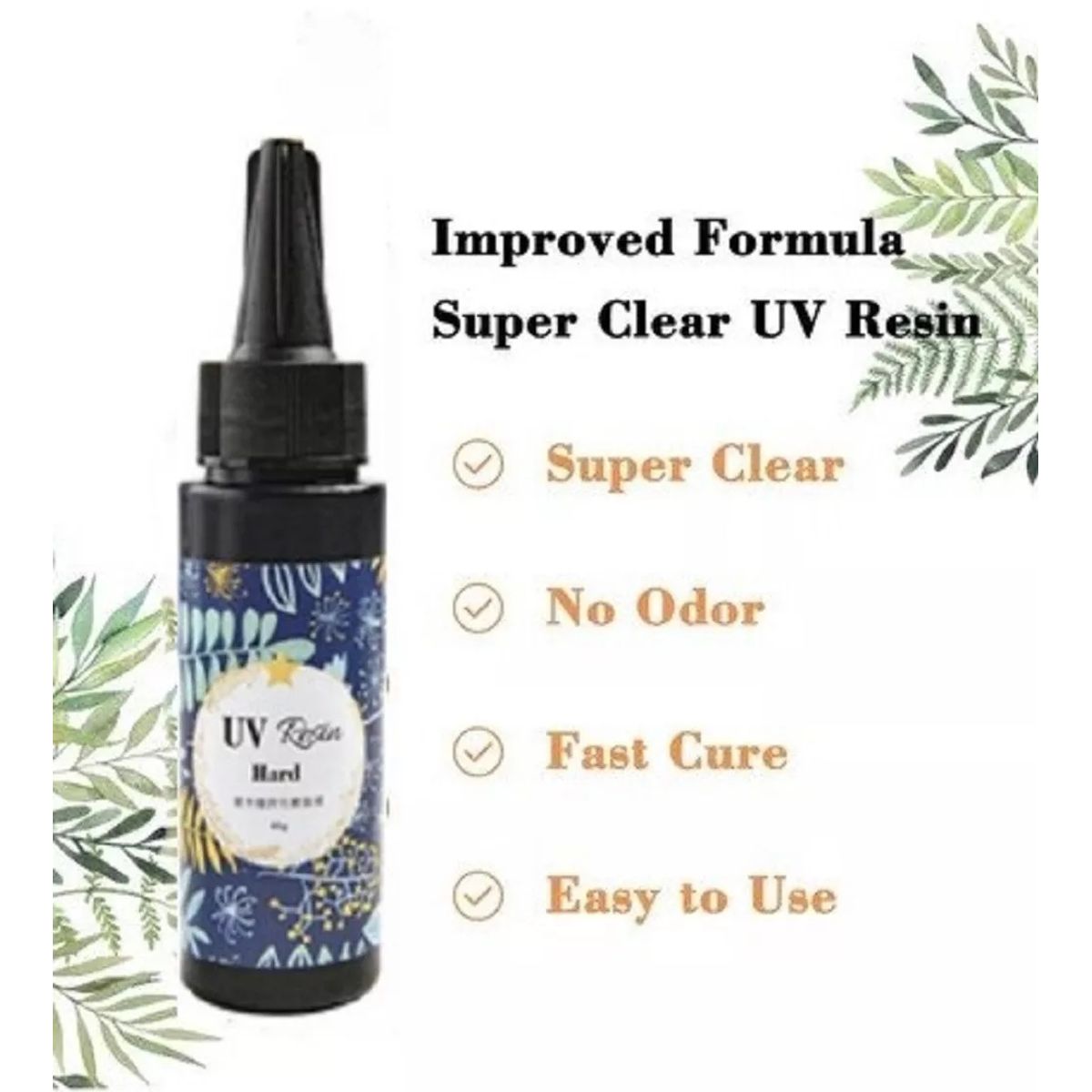 GENERICO - Resina Uv Cristal Secado Ultravioleta Bisuterías Joyas 60g…