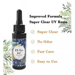 GENERICO - Resina Uv Cristal Secado Ultravioleta Bisuterías Joyas 60g…