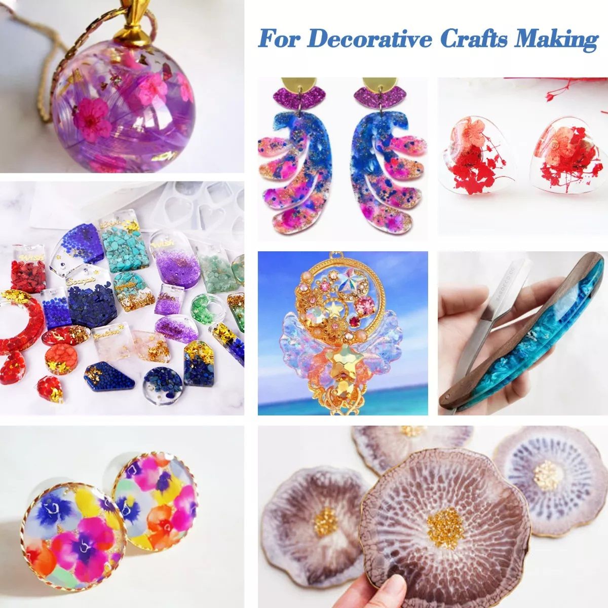 GENERICO - Resina Uv Cristal Secado Ultravioleta Bisuterías Joyas 60g…