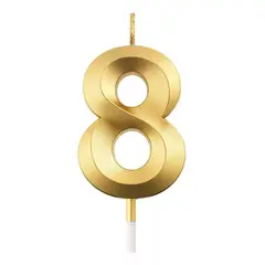 GENERICO - Velas De Cumpleaños Vela Decorativa Vela De Numero Vela 8