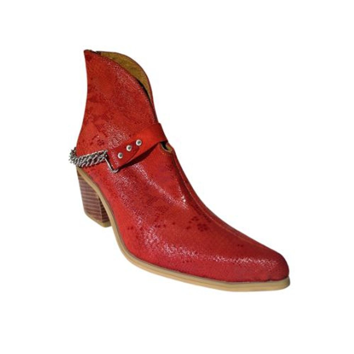 GENERICO - Vaquero rojo cuero nacional color rojo…