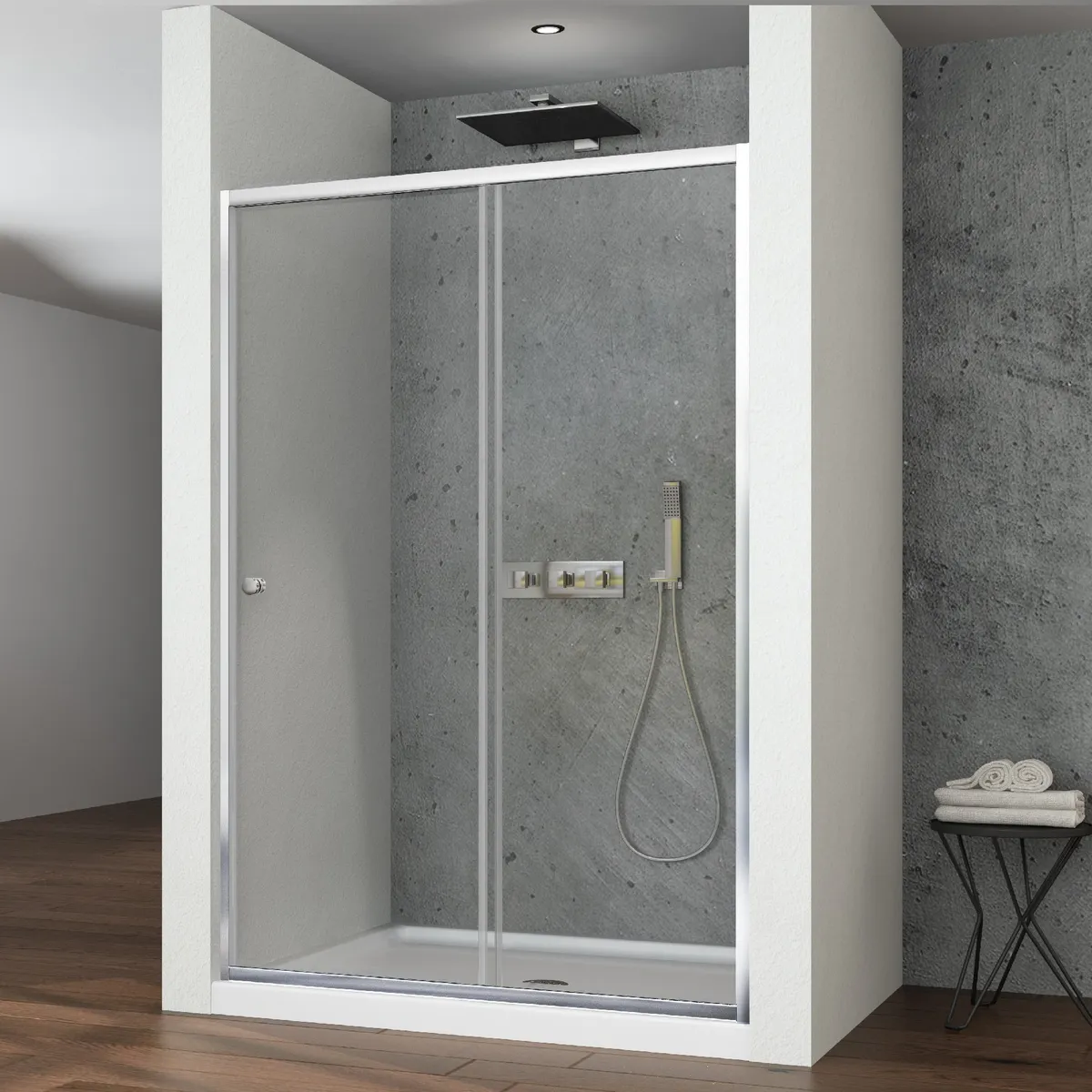 DUSCHY - Mampara EKO corredera frontal  130x190 cm