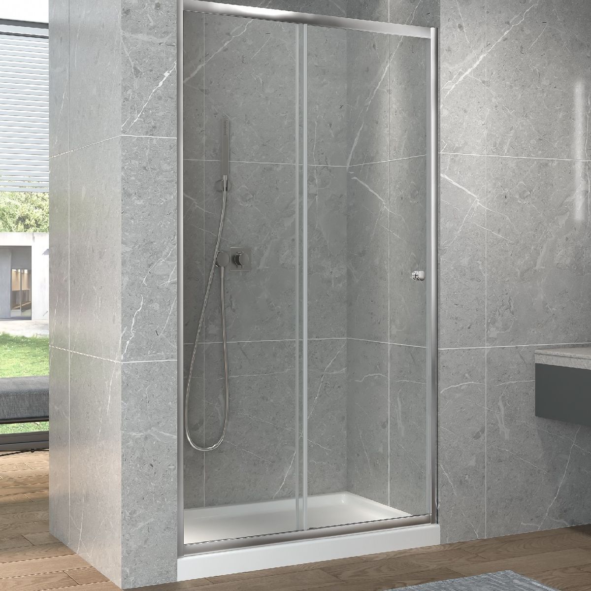 DUSCHY - Mampara EKO corredera frontal  140x190 cm