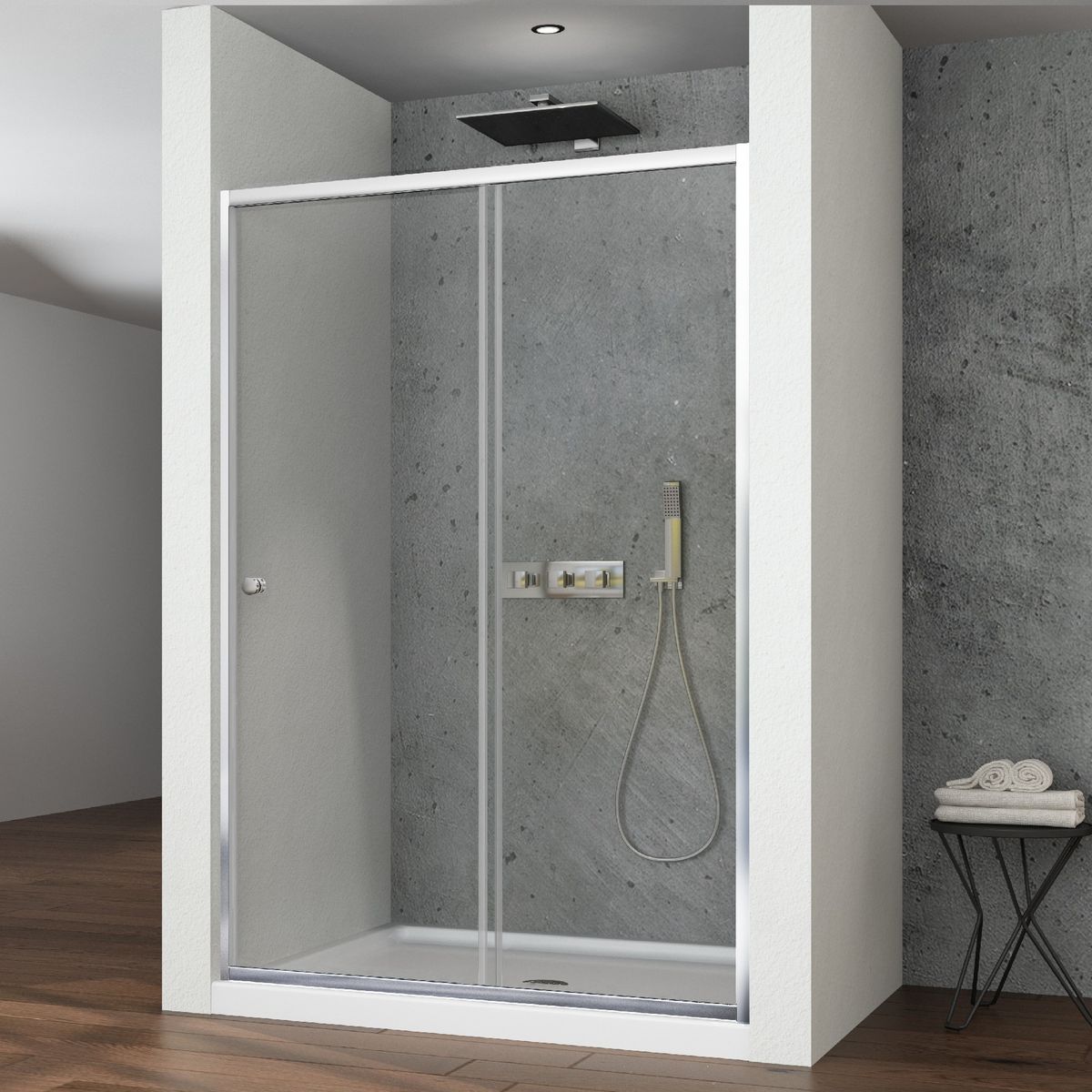 DUSCHY - Mampara EKO corredera frontal  150x190 cm