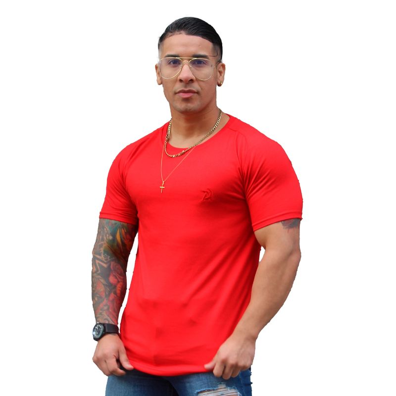 ADEMAN - Polera Slim Fit Rojo