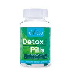 REVITTA WELLNESS - Complejo Detox y Antioxidante Detoxy Pills 120 cápsulas