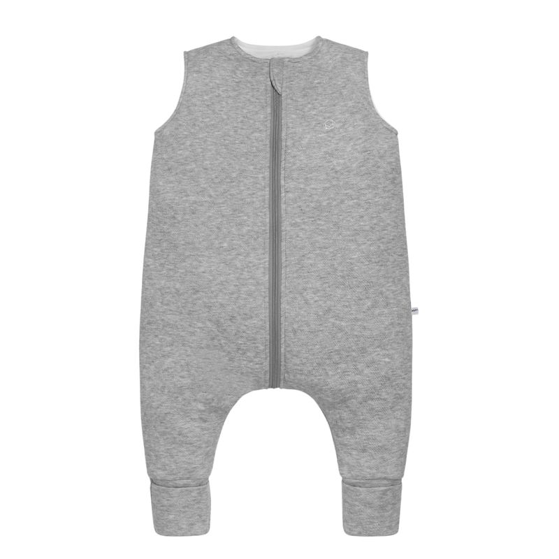 POMPON PIMA - Saco de Dormir de Algodón Acolchado - Pima - Gris