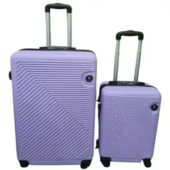 GENERICO - Pack de 2 Maletas Rigidas Violeta Claro