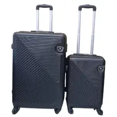 GENERICO - Pack de 2 Maletas Rigidas Negro 27