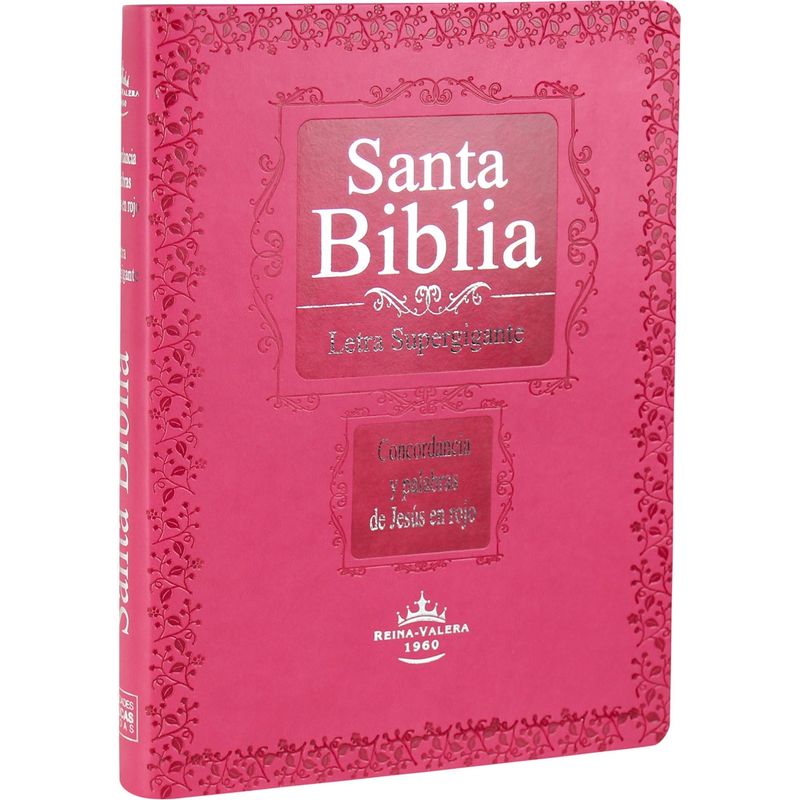 SOCIEDADES BIBLICAS UNIDAS - Biblia Reina Valera 60 Letra Super Gigante Rosada Indice