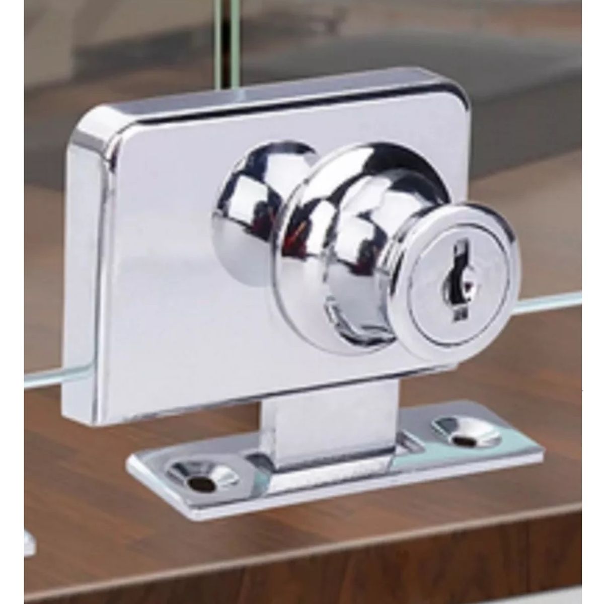 GENERICO - Cerradura Puerta Vidrio Mueble Doble De 3 A 8mm…