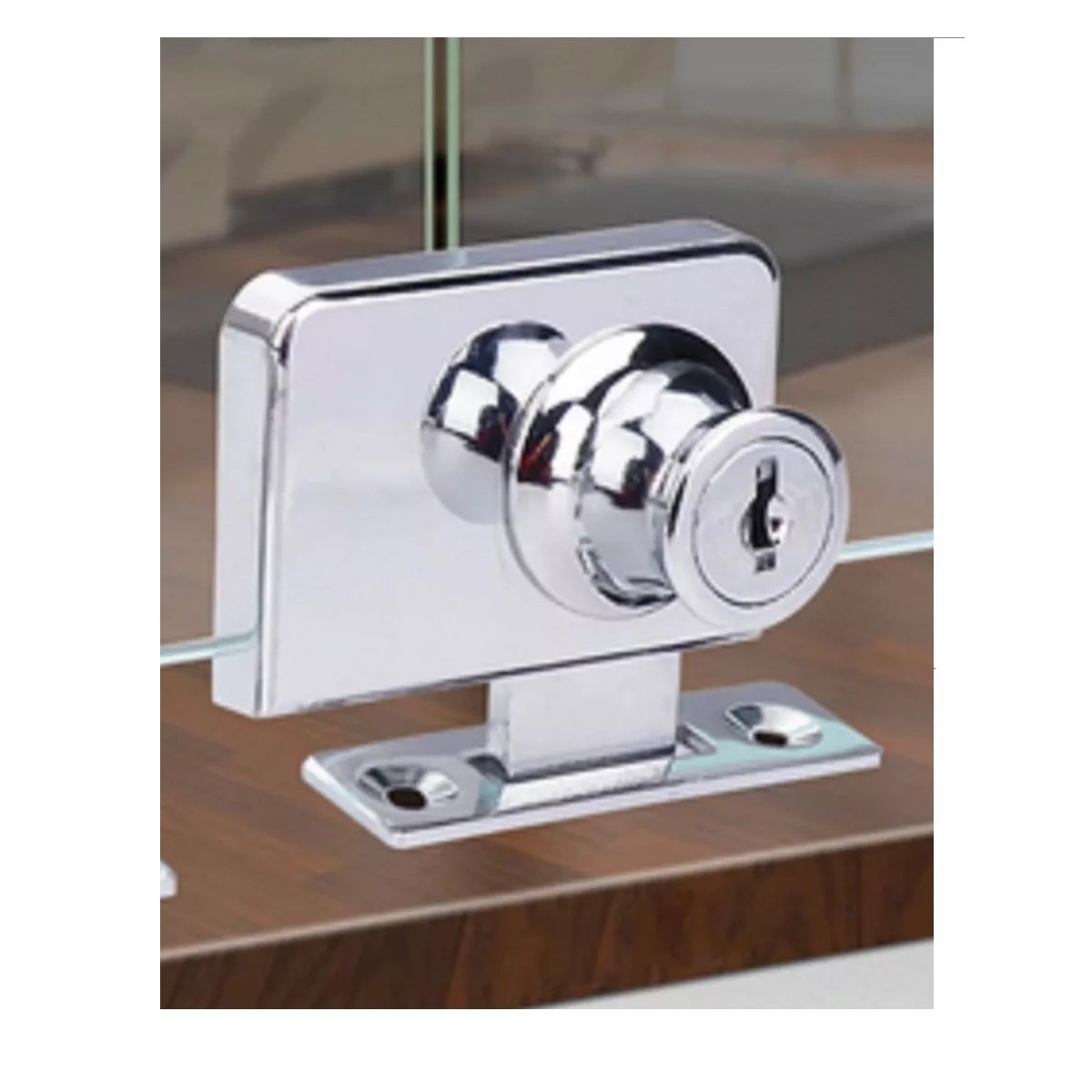 GENERICO - Cerradura Puerta Vidrio Mueble Doble De 3 A 8mm…