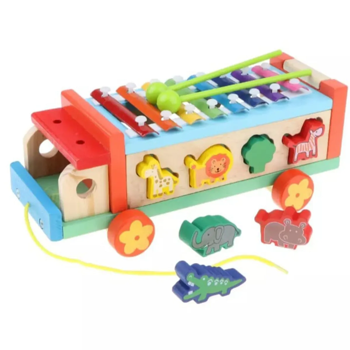 GENERICO - Camión Encaje- Xilófono juego didáctico madera bebé- niños…