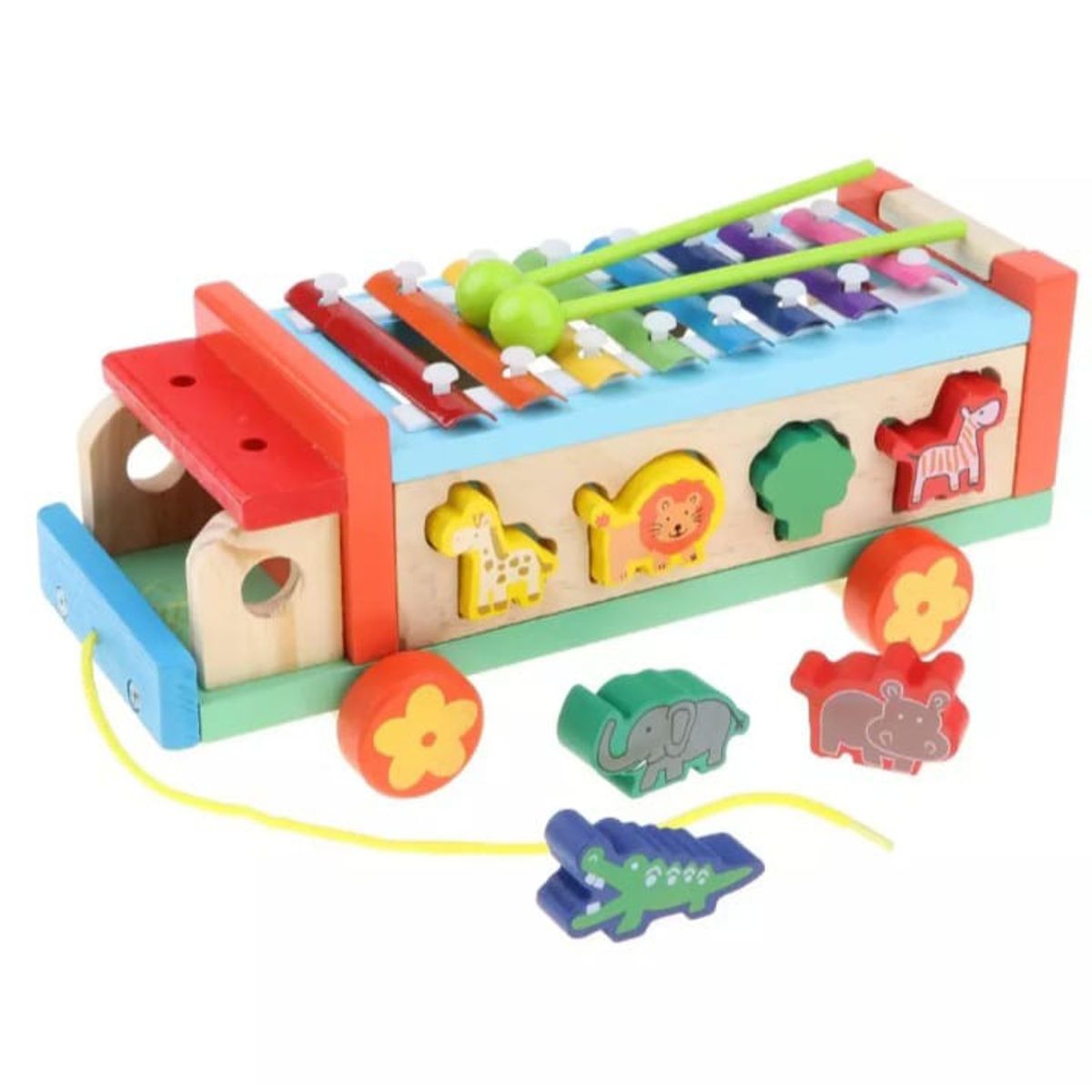 GENERICO - Camión Encaje- Xilófono juego didáctico madera bebé- niños…