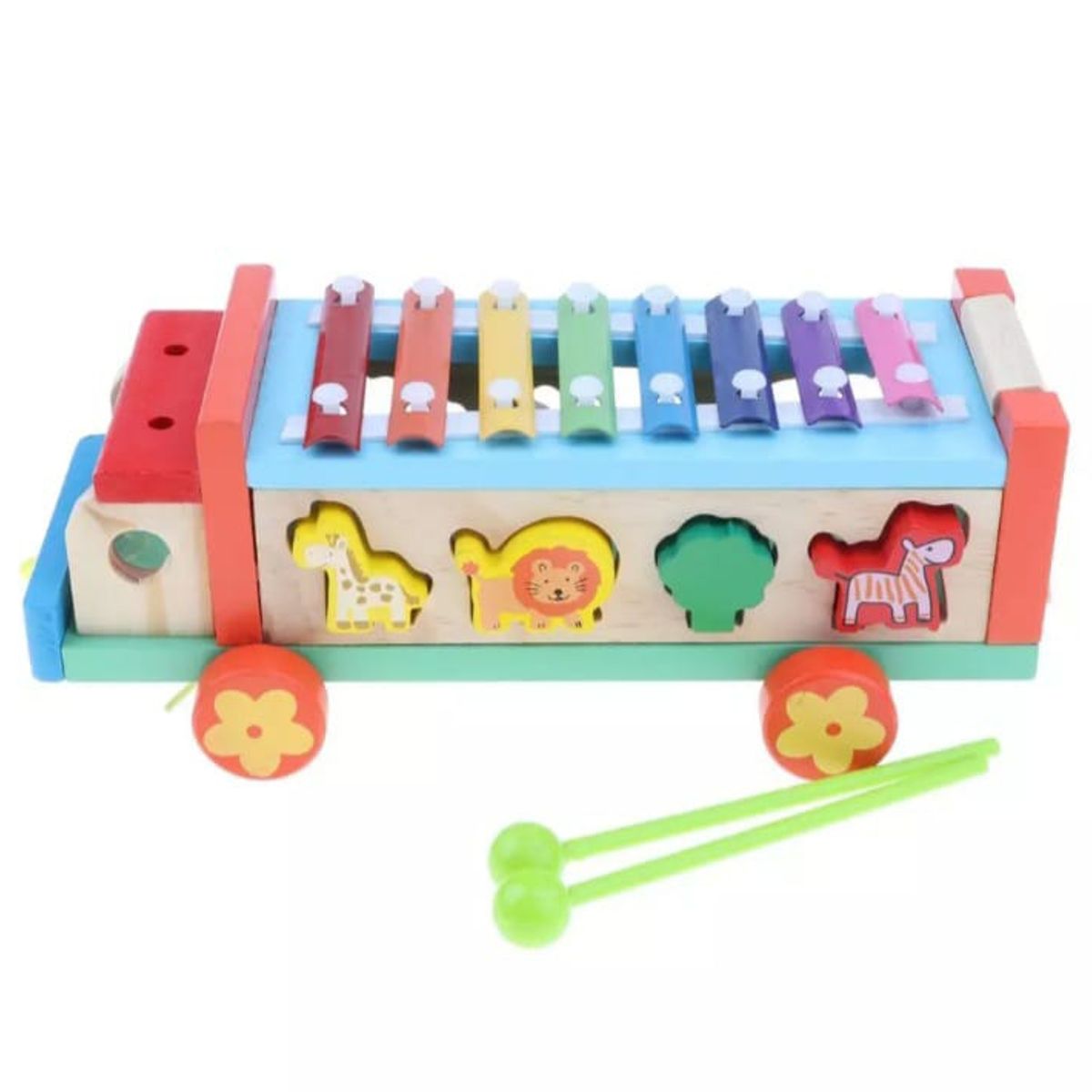 GENERICO - Camión Encaje- Xilófono juego didáctico madera bebé- niños…