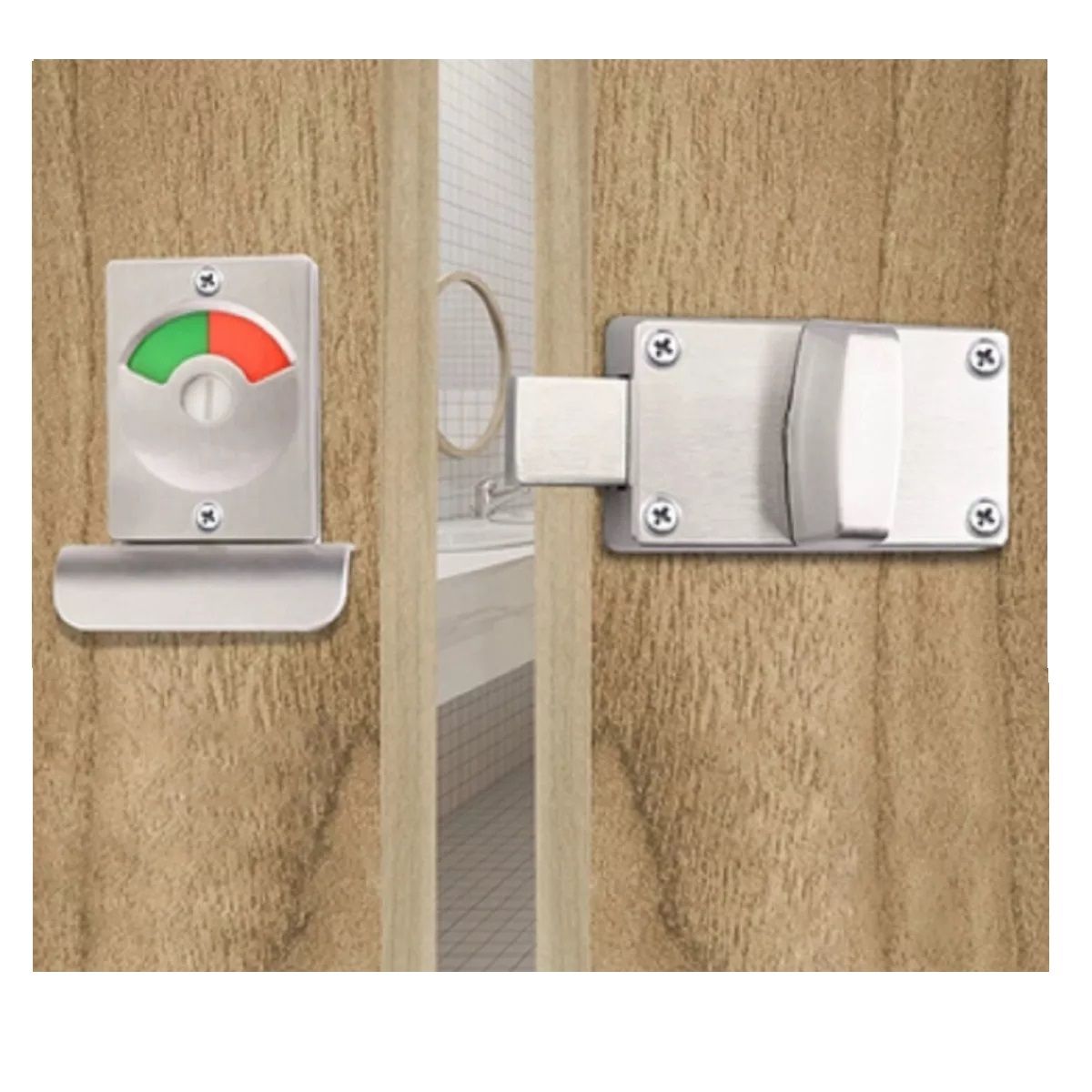 GENERICO - Cerradura Chapa Baño O Vestidor Con Indicador Libre Ocupado……