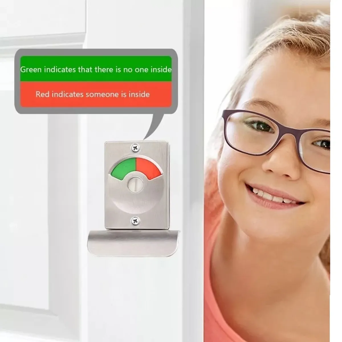 GENERICO - Cerradura Chapa Baño O Vestidor Con Indicador Libre Ocupado……