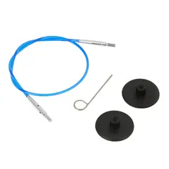 GENERICO - Cable conector 50cm (28cm) palillos Intercambiables Knit Pro