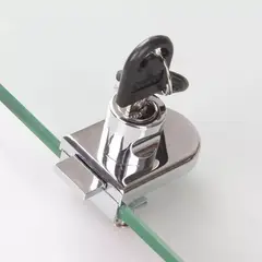 GENERICO - Cerradura Puerta Vidrio Mueble De 3 A 8mm Vidrio A Mueble Rd……